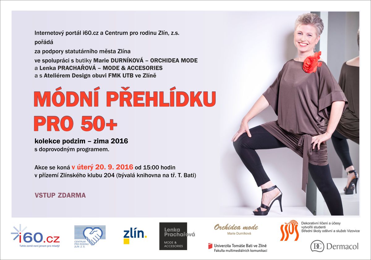 Zralé modelky projektu i60 Senior Fashion se opět představí ve Zlíně!