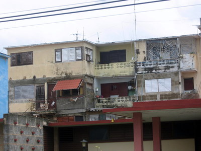 typická obydlí v Havaně