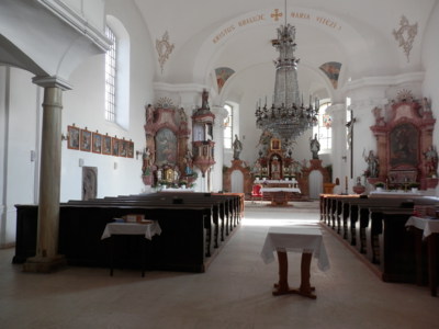 Vnitřek kostela sv. Mikuláše