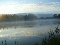 Ráno na Školním rybníku