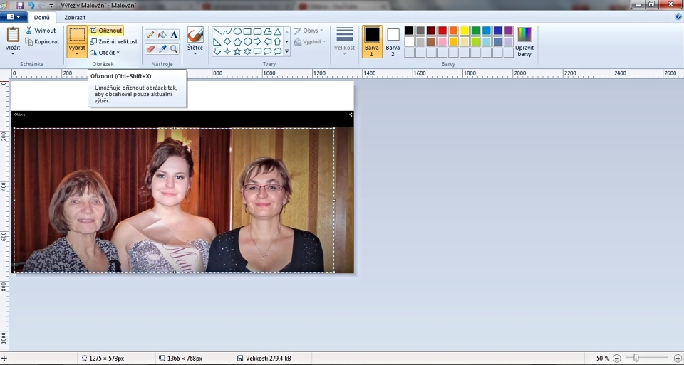 Základní úprava fotek 
ve Windows v Malování
