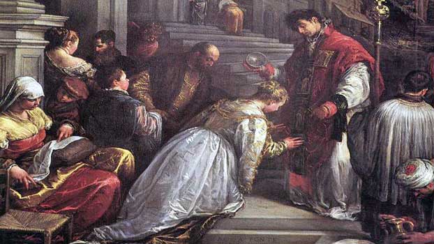 Sv. Valentýn skonal
mučednickou smrtí