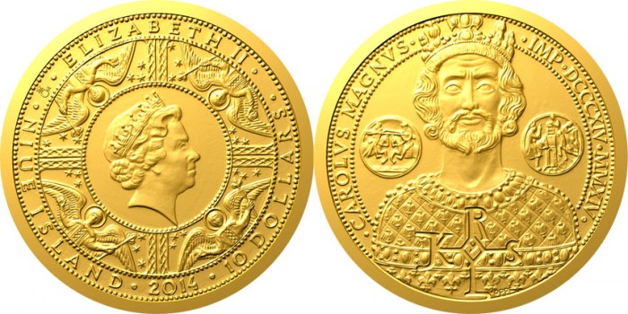 Česká mincovna razí
medaile s Karlem Velikým