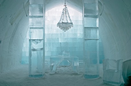 Na severu Švédska
se&nbsp;staví ledový hotel