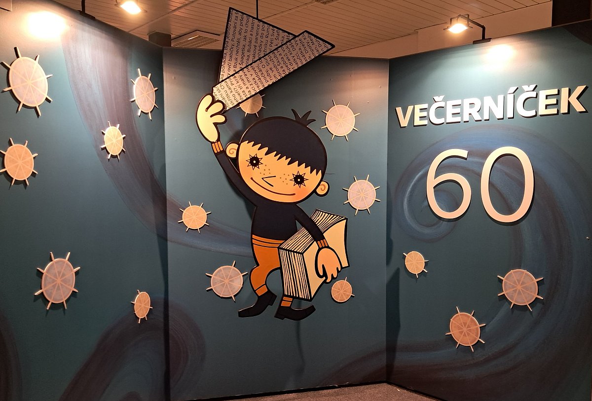Výstava Večerníček 60 let, pro nás jako dělaná.