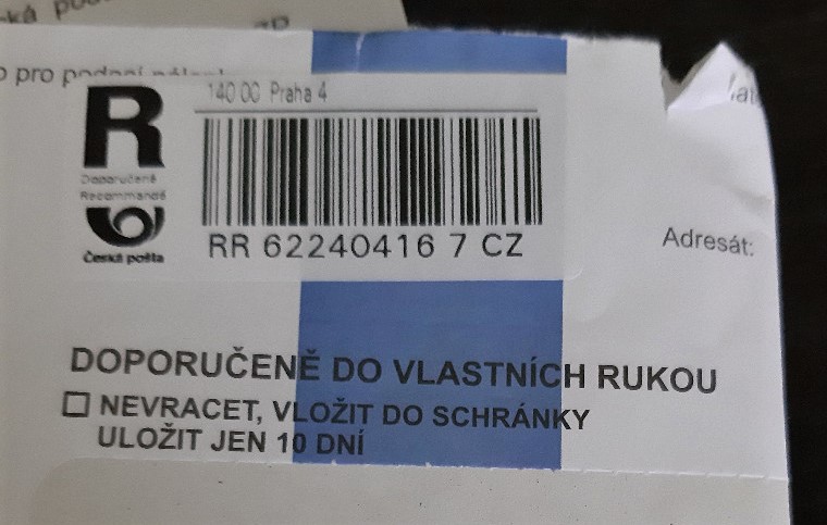 Kdo posílá dopis do vlastnich rukou?