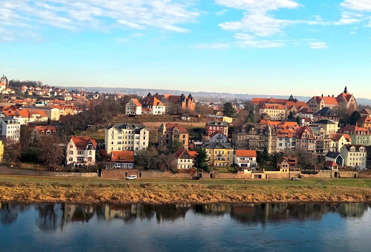 Zimní Míšeň a hvězdy