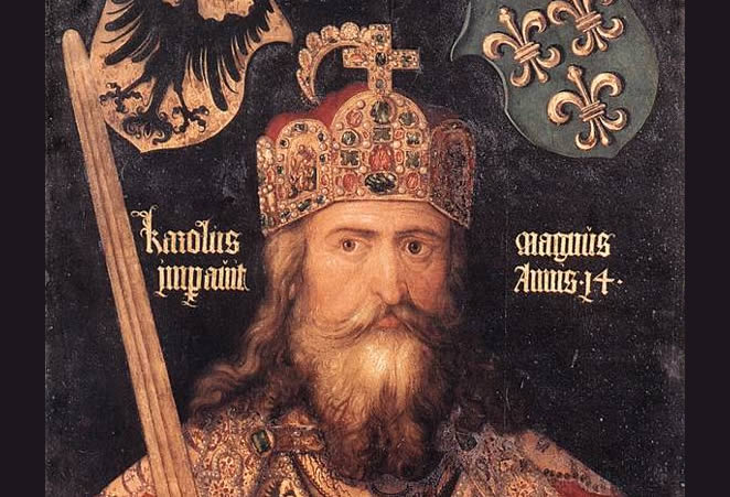 Negramotný Karel I. Veliký
sjednotil západní Evropu 