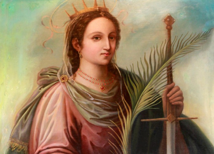 Svatá Kateřina Alexandrijská:
krásná, statečná a velmi moudrá