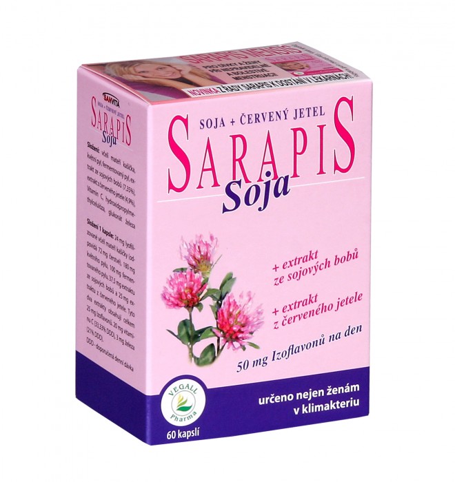 Přírodní preparát Sarapis Soja
pomáhá ženám v klimakteriu
