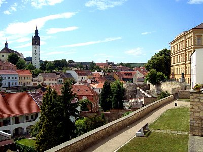 Litoměřice, pohled z parkánů. *