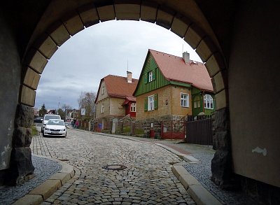 Výhled z náměstí Pod Branou- Rochlice