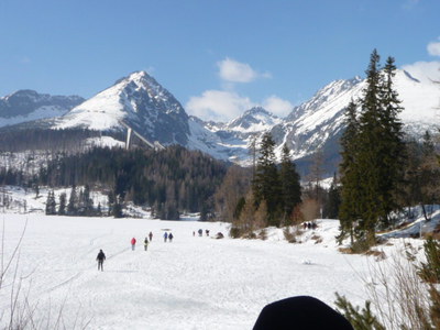 zamrzlé Štrbské pleso