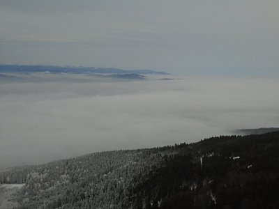 Liberec v mracích.