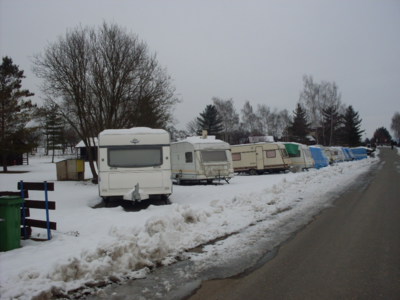 Karavany v zimě