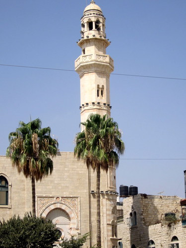 mešita v Betlémě na náměstí Jesliček