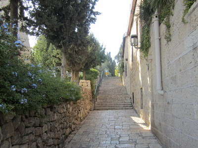 ulička v části nového Jeruzaléma