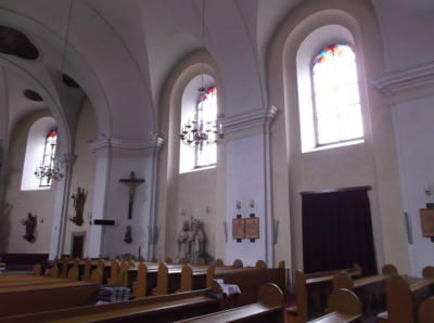 Interiér kostela - Cyril a Metoděj
