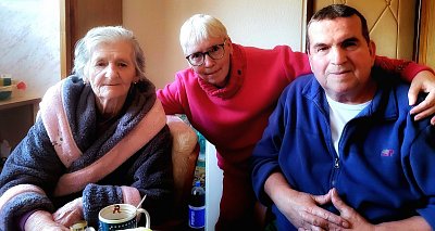 S Luďou a sestřenkou Hankou