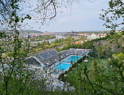 Plavecký stadion v Podolí