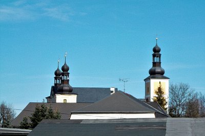 Jeden z pohledů na kostel Nanebevzetí Panny Marie