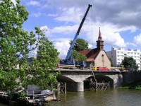 Oprava mostu u sv. Kateřiny