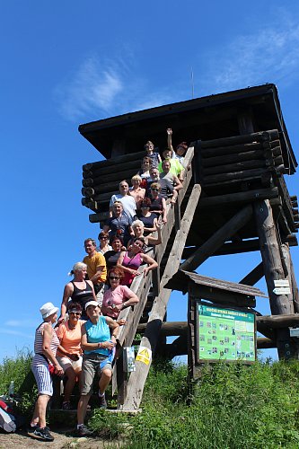 Dřevěná rozhledna Knížecí stolec v Boletickém vojenském újezdu na Šumavě ve výšce 1326m. Výška rozhledny 7,9m, otevřena v roce 2012. Dostupná jen o víkendech.