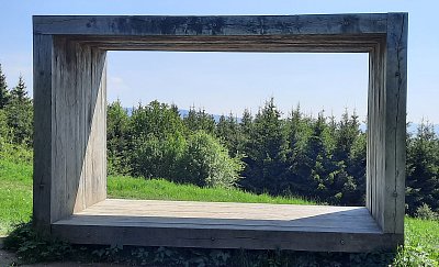 Rám pro nejkrásnější obraz...pozorovatelna Durch,CHKO Bílé Karpaty