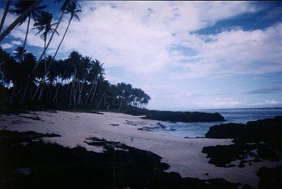 Samoa - pláž Návrat do ráje (Return to Paradise)