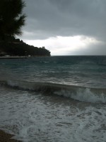 Počasí se pokazilo a jsou velké vlny na Jadranu