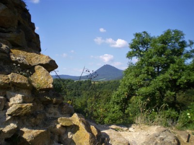 Pohled na Milešovku