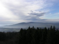 Pohled z Rozhledny Velký Lopeník na Velkou Javořinu