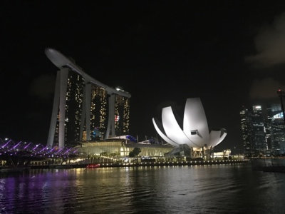 Singapur v noci