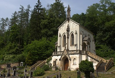 Kaple na hřbitově ve Sv. Janovi