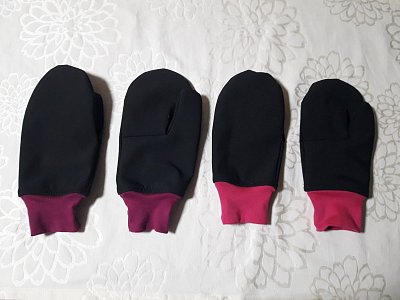 Dámské rukavice softshellové podšity bavlněným úpletem