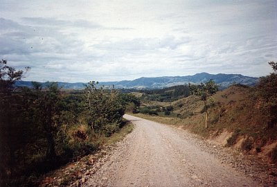 Fidži - cesta ve vnitrozemí Viti Levu