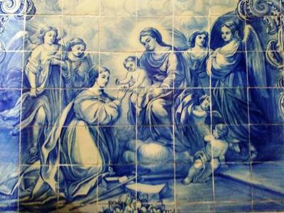 33. Detail jedné z mozaik uvnitř - sv. Kateřina