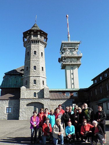 Kamenná osmiboká rozhledna na Klínovci na nejvyšší hoře Krušných hor ve výšce 1244m. Je vysoká 24m. Otevřena v r.1884. Při dobré viditelnosti jsou vidět: Šumava, Milešovka, Ještěd, Děčínský Sněžník a Hora Říp.