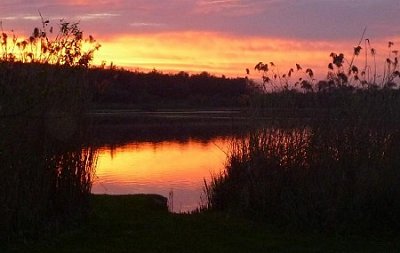 8. Tálinský rybník po setmění
