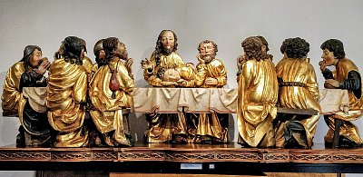 Dílo Mistra Pavla (kopie části oltáře z Muzea MP v Levoči)