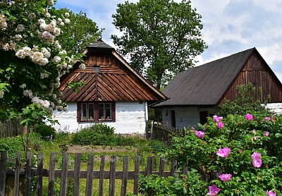 Chaloupka v jarním.