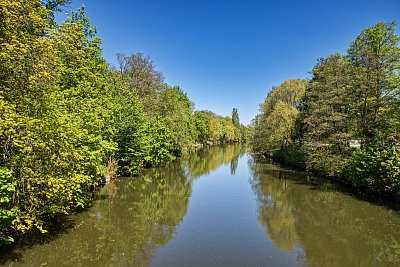 Orlice přitékající do Hradce