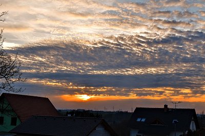 Včerejší západ slunce.