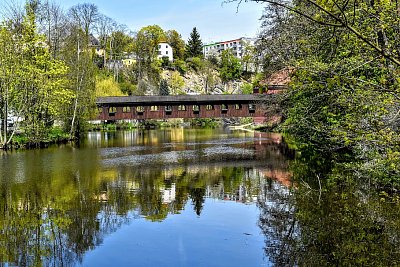 Krytá lávka - technická památka...Cheb*