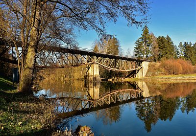 Ocelový most Vlastějovice - Laziště