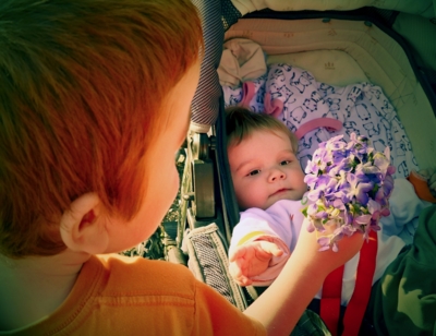 První kytička pro Rozinku