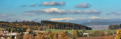 Krkonoše 14.11.2016 z Červeného Kostelce