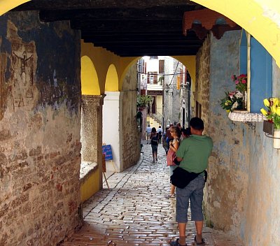 Ulice Grisia, Rovinj, Istrie *