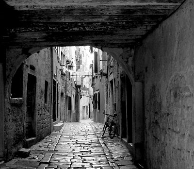 Ulice Grisia, Rovinj, Istrie *