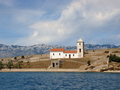 Kostel na ostrově Zečevo(Chorvatsko)